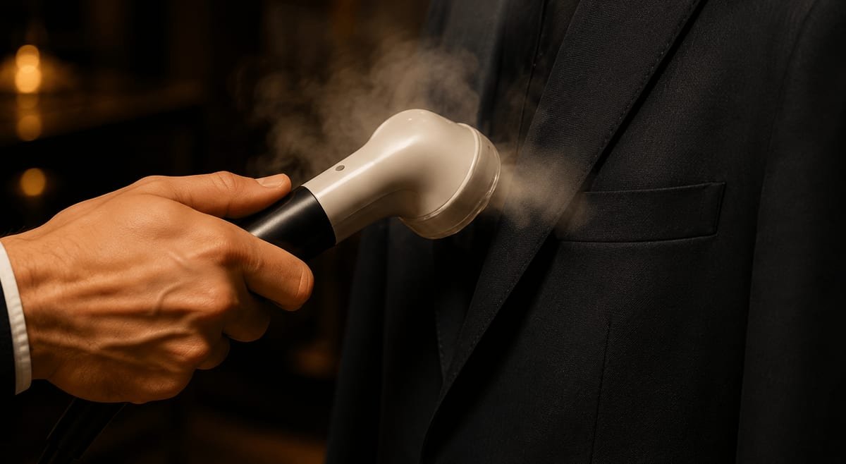 Garments being cleaned and pressed by Hotel Guest Laundry specialists