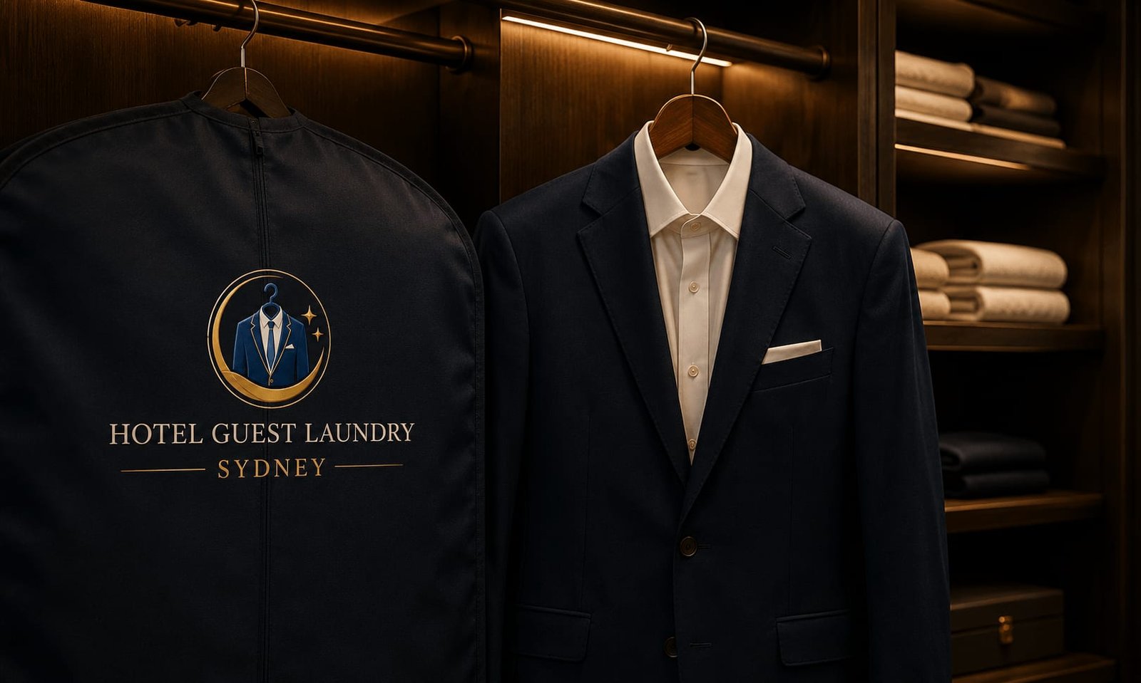 Garment care in progress at Hotel Guest Laundry